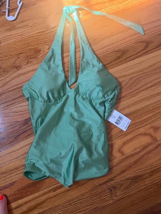 Wet Swimwear Other - Sage Green Halter One-Piece Swimsuit